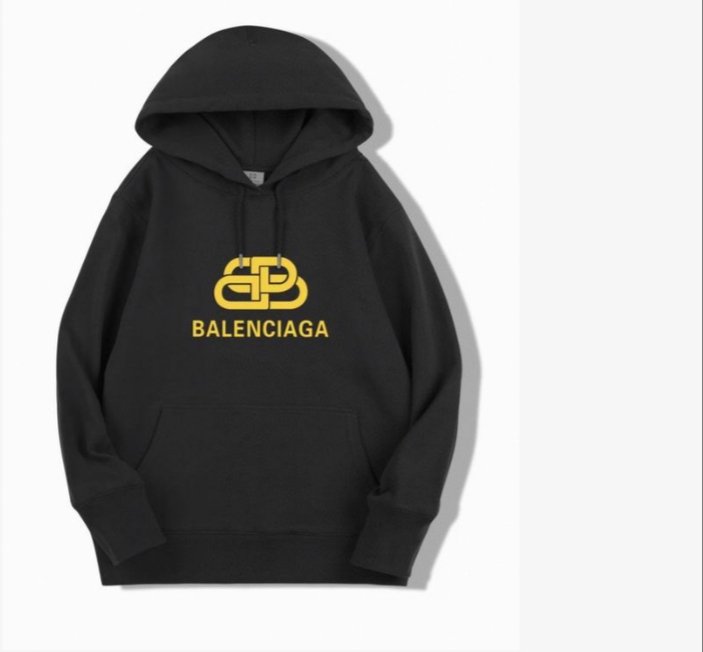 bonjour balenciaga moletom com capuz